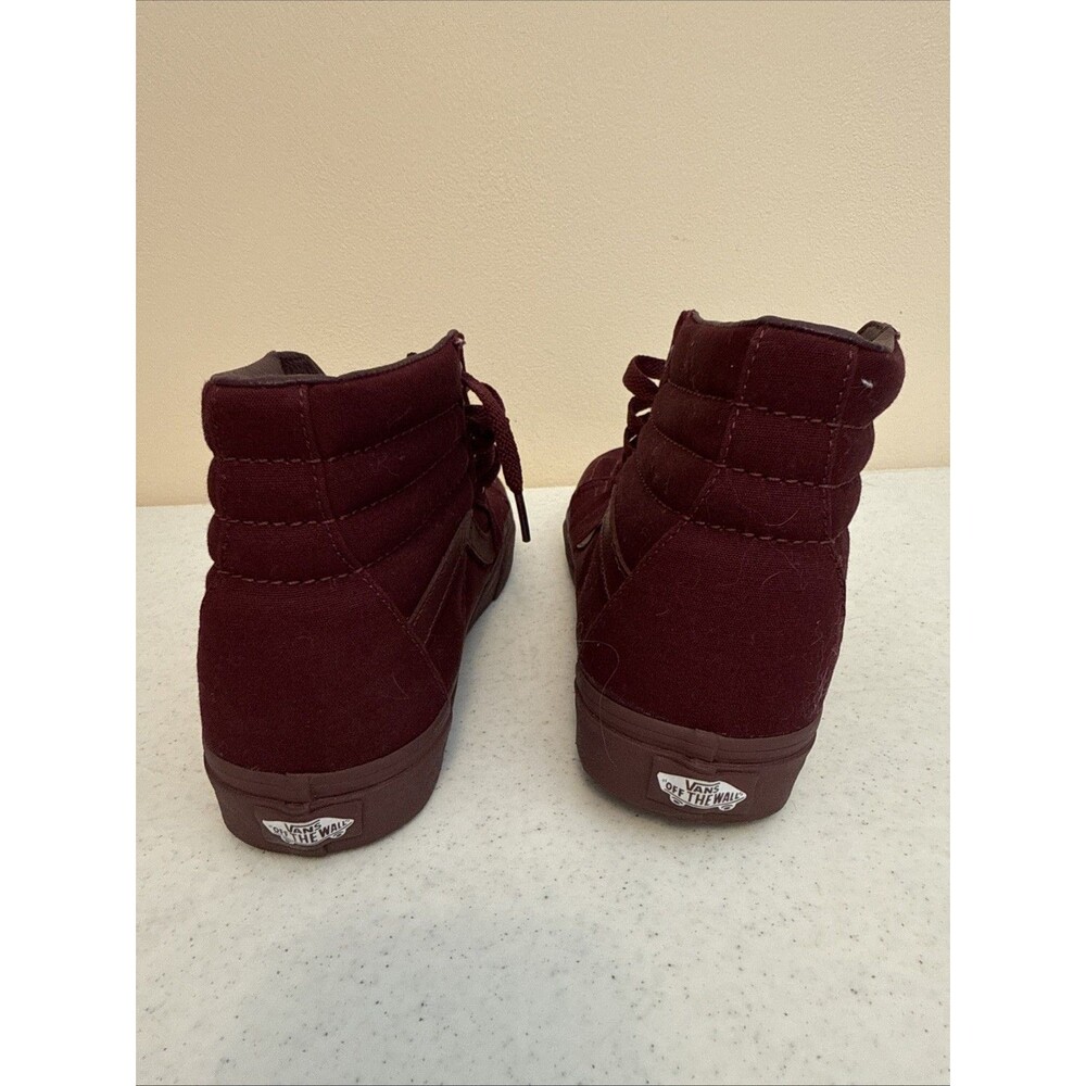 Vans Sk8 Hi Magenta Plum Womens 10 Mens 8.5 Monochrome High Top Skate Shoes - Picture 8 of 16